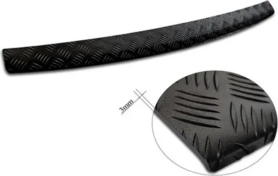 Produktbild von Ladekantenschutz Stoßstangenschutz Aluminium schwarz mattiert passend für JEEP CHEROKEE V FL 2018->