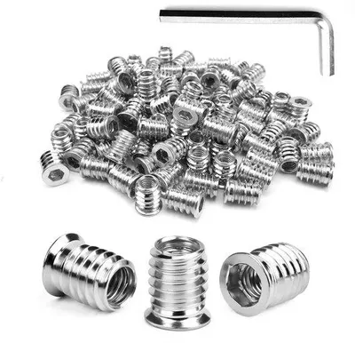 Productafbeelding van 50 stuks schroefmoeren, M10 x 20 mm schroefdraadinzetstuk