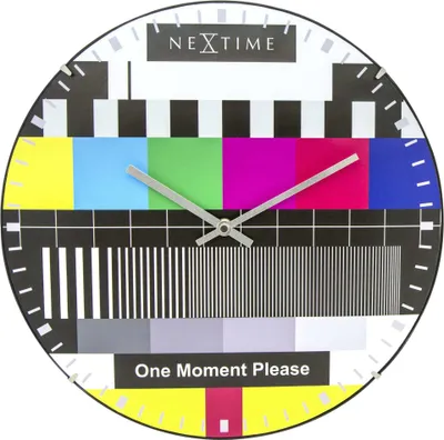 Produktbild von NeXtime 3162, Wand, Quarzuhr, Kreis, Mehrfarbig, Glas, Retro