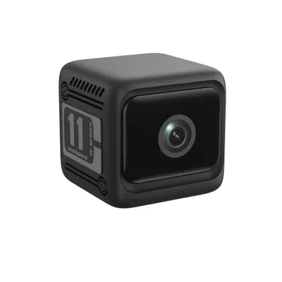 Image de Caméra de surveillance intelligente ZELURXX, vision nocturne, détection de mouvement, double mémoire, longue durée de vie de la batterie, noir
