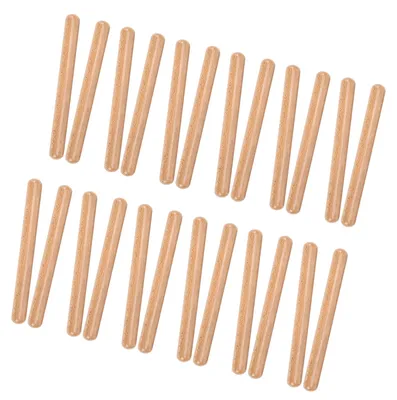 Produktbild von 12 Paar Rhythmusstöcke aus Holz – Musikpädagogik: Percussion-Instrumente aus Holz mit Aufbewahrungstasche für Gruppenaktivitäten im Kinderunterricht