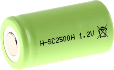 Produktbild von Mexcel Akku Sub-C 1,2V / 2500mAh NiMh  NS2500SCHT Hochtemperatur