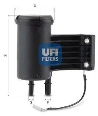 Produktbild von Kraftstofffilter UFI 55.819.00 für VOLVO XC40 (536) Filtereinsatz