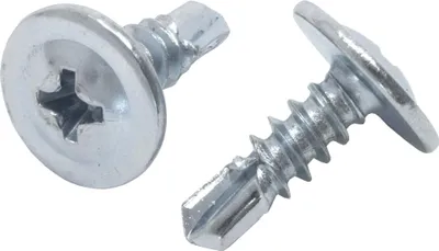 Produktbild von PROTEKTOR Blechschrauben Flachkopf, Kreuzschlitz 1000 Stück, 4,2 x 13mm Silber Trockenbau Schrauben, Montage Deckenprofile, Germany