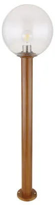 Produktbild von RGB LED Außenleuchte Stehlampe, Glas Holzoptik , H 100 cm