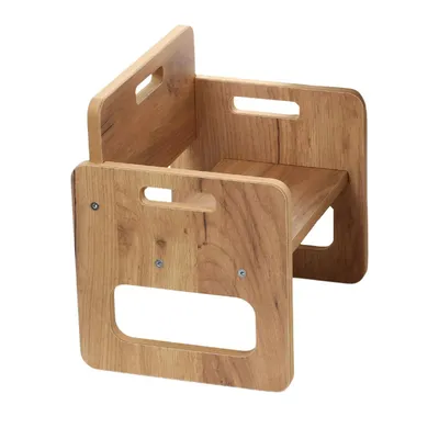 Produktbild von Kids Helper Kinderstuhl Eiche Kinder Holzstuhl Ergonomisch Montessori Kindermöbel MDF