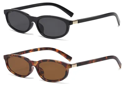 Produktbild von Rund-ovale Sonnenbrille im "Cat-Eye"-Design für Damen
