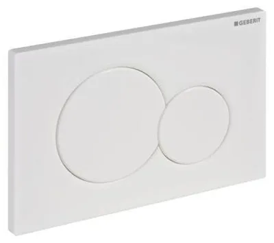 Zdjęcie produktu dla GEBERIT płytka siłownika Sigma 01 płytka chrom błyszczący / przycisk chrom błyszczący 115.770.21.5