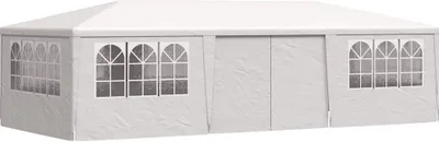 Obrázok produktu pre vidaXL Profesionálny párty stan s bočnými stenami 4 × 9 m biely 90 g/m²