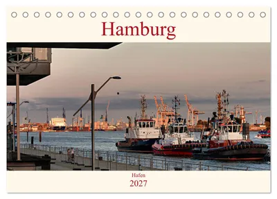 Produktbild von Hamburg Hafen (Tischkalender 2027 DIN A5 quer), CALVENDO Monatskalender