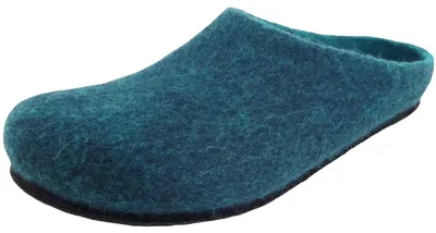Produktbild von Gottstein Magicfelt 709 Uni Wollfilz-Pantoffel Petrolblau (Dark Petrol), 17-709-4827 - Gr. 46