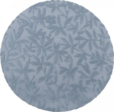 Produktbild von CLEAVERS handgefertigter runder Wollteppich mit Blumenmuster