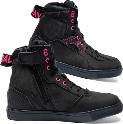 Produktbild von Motorradschuhe | REBELHORN VANDAL |  Leder Motorrad Schuhe Racing Tourenstiefel Snekaer Motorradstiefel Herren Damen 41