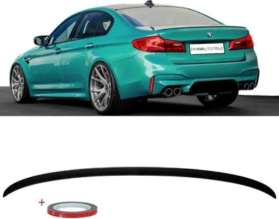Produktbild von Sport-Performance Heckspoiler Hecklippe Schwarz Matt +3M passend für BMW 5er G30 Limousine ab 2017