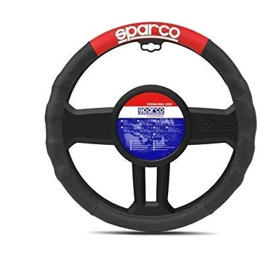 Produktbild von SPARCO SPC1111RS Lenkradbezug Rutschfest Ø39cm Schwarz Rot Lenkradhülle