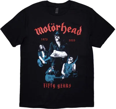 Produktbild von Motorhead - "50 Years Lemmy" T-Shirt für Herren/Damen Uni RO13434 (S) (Schwarz)