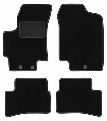 Immagine prodotto di Tappetini in moquette per Kia Rio II DE 2005-2011 (hatchback) – set 4 pezzi, neri, su misura – Wielganizator LUX