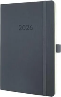 Produktbild von sigel Buchkalender Conceptum 2026 ca. DIN A5 grau