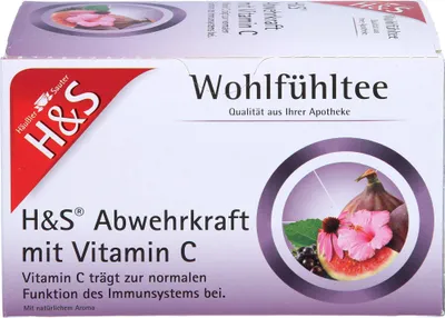 Produktbild von H&S Wohlfühltee Nr.68 Abwehrkraft mit Vitamin C, 20 St. Filterbeutel