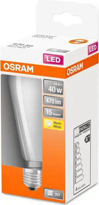 Image de Led Edison Dépolie Filament 4.5w E27 Chaud Bte 1 - Osram