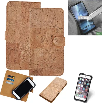 Produktbild von K-S-Trade Hülle kompatibel mit Nokia 9 PureView  Kork Handyhülle Cover  Schutzhülle TPU Case Bumper in Hellbraun, (1x)