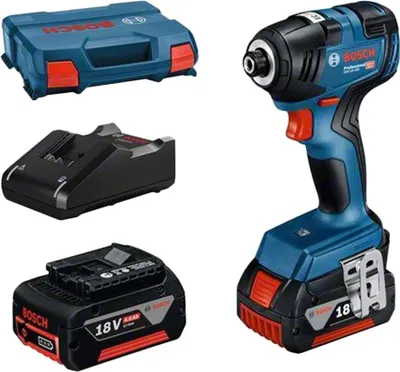 Image de Visseuse à chocs GDR 18 V-200 C CLICK/GO - BOSCH - avec 2 batteries 18V 4.0 Ah - chargeur - L boxx- 06019J2107