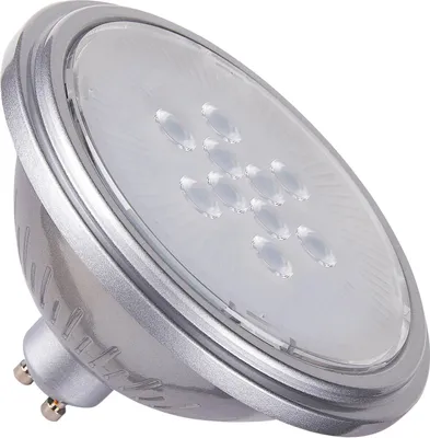 Produktbild von SLV 1005296 QPAR111 GU10, LED Leuchtmittel, Lampe silber 7W 4000K CRI90 40°