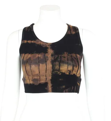 Produktbild von Crop Top - Racerback - Batik - Birch - schwarz - braun