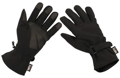 Produktbild von Fingerhandschuhe, Soft Shell, schwarz L