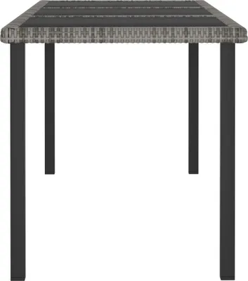 Produktbild von Hochwertigen Möbel Gartentische - Grau Garten-Esstisch Grau 180x70x73cm Poly Rattan NEU5605324