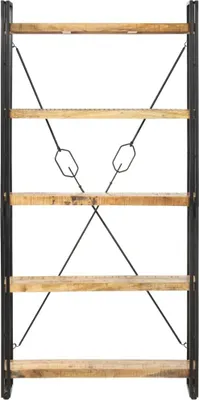 Obrázek produktu pro vidaXL Knihovna 5 přihrádek 90 x 30 x 180 cm mango masiv