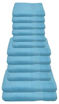 Produktbild von Julie Julsen Handtuch Set Hellblau,Set:12 tlg. 2 Bade- 4 Hand- 6 Gästetücher