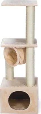 Produktbild von Karlie Viola Kratzbaum - Plüsch/Sisal - Beige - 35x35x103 cm
