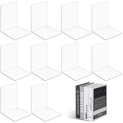 Produktbild von Solidchoice – Transparente Acryl-Bücherstützen für Zuhause und Büro