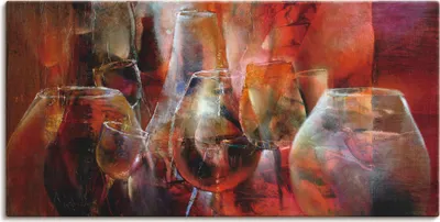 Produktbild von ARTland Leinwandbild Party Größe: 40x20 cm