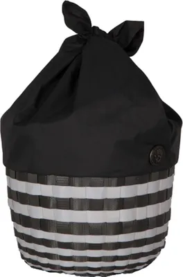 Produktbild von HANDED BY Korb Cover Up schwarz weiß dunkel grau Aufbewahrung Stoffhaube Haube