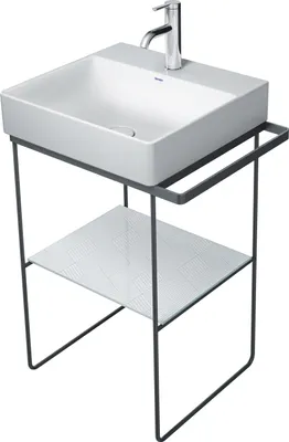 Image de Duravit DuraSquare console en métal sur pied 565x451 mm, pour lavabo 235350, 0031154600