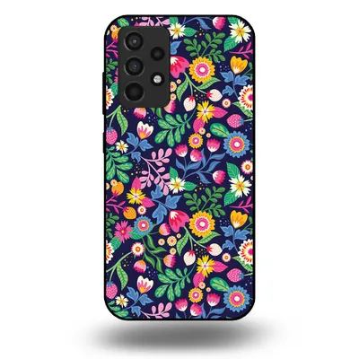 Produktbild von Smartphonica Handytasche passend für Samsung Galaxy A52 mit Blumendruck - TPU Back Cover Case Blumendesign