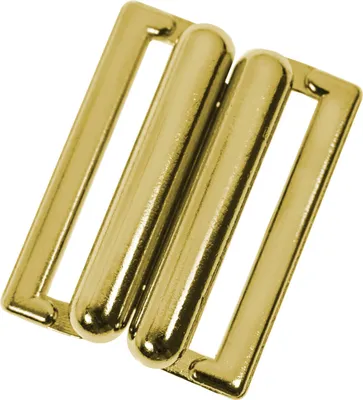 Produktbild von 2 Bikini-Verschlüsse Bikini BH Verschluss, Metall, Größe:A 24x18mm | I 20x4mm, Farbe:gold