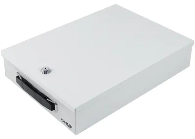 Dokumentenbox DIN A4, 37,5 x 26,5 x 8 cm, lichtgrau