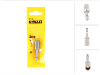 Obrázok produktu pre DeWalt DT 7402 Nástrčný kľúč so šesťhranom 8 mm - dĺžka 50 mm, držiak s permanentným magnetom, pohon 1/4"
