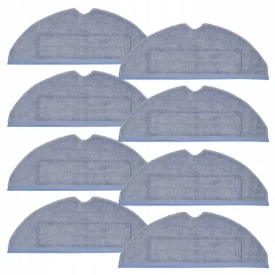 Produktbild von Wischpads für Roborock S7 MaxV und S8 Saugroboter - 8 Stück - Mikrofaser - 30 x 11,5 cm