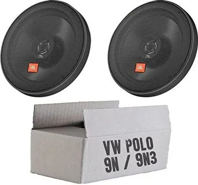 Produktbild von JBL STAGE2 624 | 2-Wege | 16,5cm Koax Lautsprecher - Einbauset passend für VW Polo 9N 9N3 Front - justSOUND