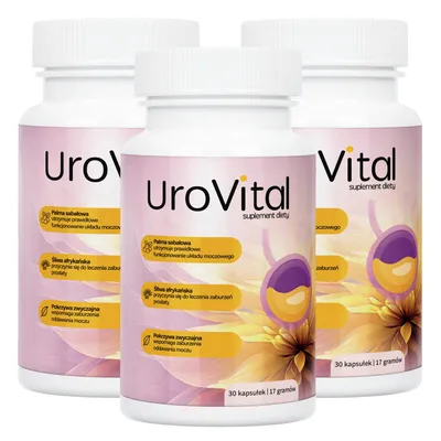 Immagine prodotto di 3x UroVital – Supporto alle vie urinarie, 30 capsule