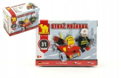 Produktbild von Dromader Feuerwehr-Bausteine 31 Teile für Kinder
