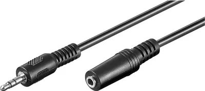 Produktbild von Goobay | Audio-Verlängerungskabel | Mini-Klinke Stereo 3,5 mm | Weiblich | Männlich | Mini-Klinke Stereo 3,5 mm | Schwarz