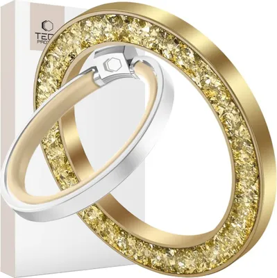 Produktbild von Magnetischer Fingerhalter, Tech-Protect MMR200 Magnetic Phone Ring mit MagSafe, Telefonhaler, Golden