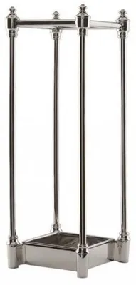 Produktbild von Casa Padrino Luxus Schirmständer im edlen Nickel Finish, 60 x 22 x 22 cm