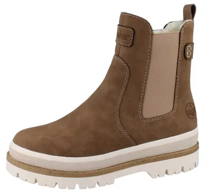 Produktbild von RIEKER Y6260-24 Damen Chelsea Boots braun Kunstleder - Größe: 38