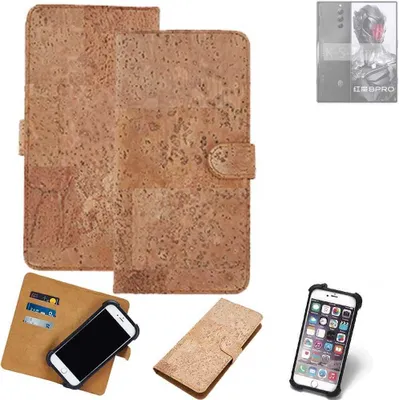 Produktbild von K-S-Trade Hülle kompatibel mit nubia Red Magic 8 Pro Global  Kork Handyhülle Cover  Schutzhülle TPU Case Bumper in Hellbraun, (1x)